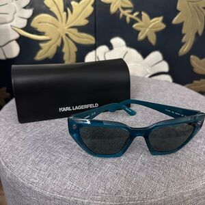 Karl Lagerfeld Teal Sunglasses